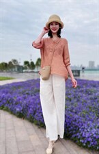 纯苎小衫裤子 时尚风巜川哲4028 风淑女风休闲风，其它，川哲