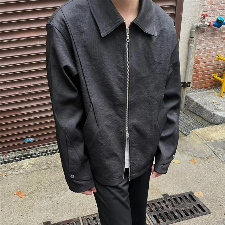 美式复古飞片合页解构翻领拉链夹克男女春秋季飞行员外套JK6803,男装夹克,星座516A