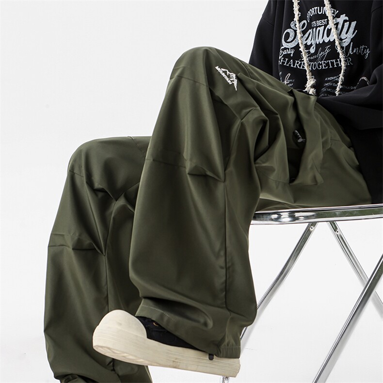 8XL-M美式机能加绒加厚冲锋裤男冬季宽松大码刺绣工装裤KZ020P50,男装工装外套,电商B312