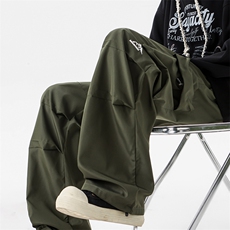 8XL-M美式机能加绒加厚冲锋裤男冬季宽松大码刺绣工装裤KZ020P50，男装工装外套，电商B312