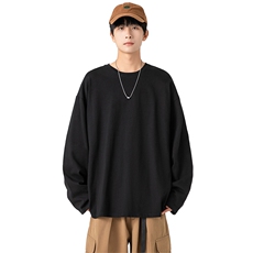 纯棉长袖T恤打底衫18色现货落肩版型A158-T88889-P16特价，男装T恤，电商A158