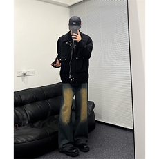 oversize裤子水洗蓝阔腿直筒牛仔裤杭州盗图必究！，男装牛仔裤，星座310A-4