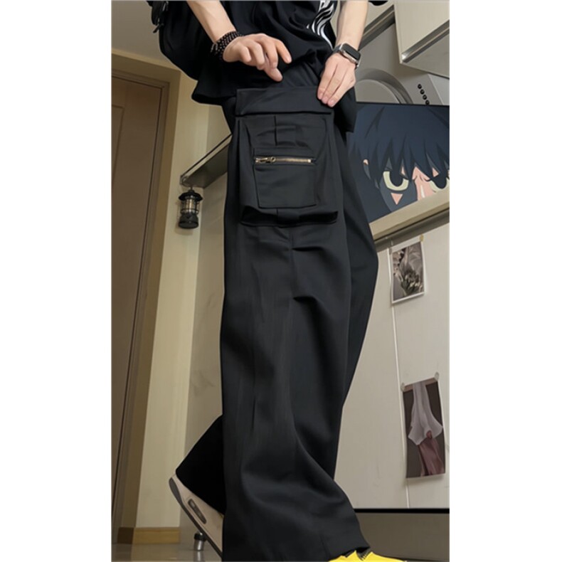 个性工装宽松休闲裤男高街潮流长裤子KK618/P50,男装工装外套,电商D202
