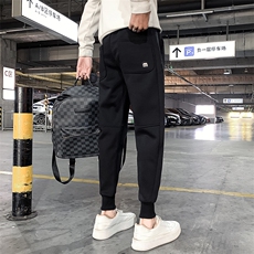 社会精神小伙春秋加绒卫裤运动束脚男裤DS-B249-KK94-P58-加绒P68，男装休闲裤，星座215（原电商B249）