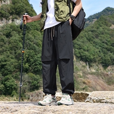 休闲裤男夏季新款港风宽松山系工装裤K718-P46，男装休闲裤，星座214-3
