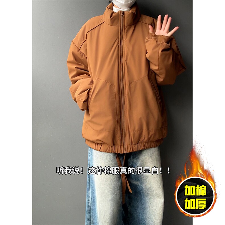 现货5W件冬季三防美式高街雪山立领冲锋衣棉衣男女棉服厚夹克外套，男装夹克，电商A486-1