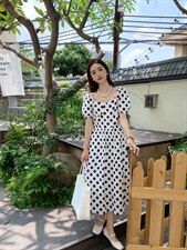 夏季新款连衣裙，女装连衣裙，FUMEI赋美