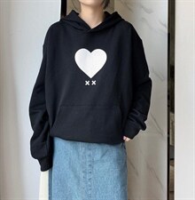 HETANA爱心卫衣，女装卫衣/绒衫，赫她娜