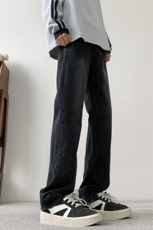 现货主推款加大码纯色直筒牛仔裤男XZ-310A-2BK305P50控78，男装牛仔裤，星座310A-2
