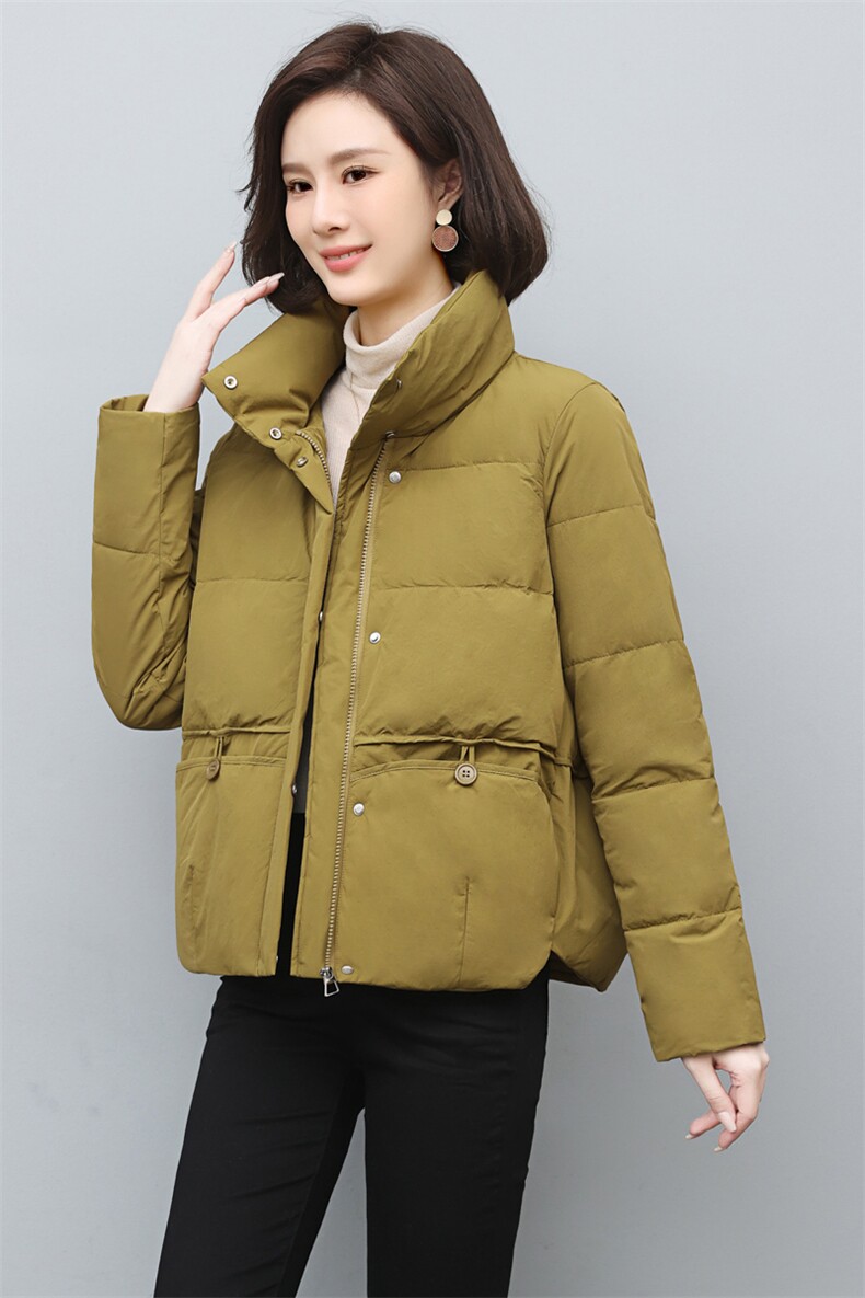 2022年冬季新款立领羽绒棉服女短款韩版休闲百搭棉衣短外套开衫潮,女装棉衣/棉服,简韵佳