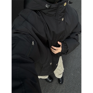 MF07-特P98   保暖棉衣男冬季新款港风宽松连帽加厚棉服图片