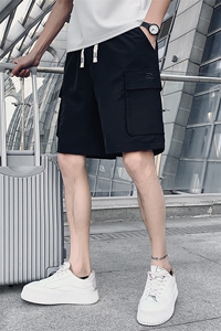 军绿 2023夏装精神小伙五分裤男青年潮款休闲短裤DK2307-P58,控78图片