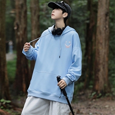 W09连帽卫衣秋装新款大码外套班服印花港风文艺休闲男女装学生朝，女装短外套，星座115A-3