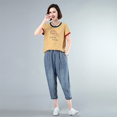 2021春季新款时尚百搭宽松显瘦潮流两件套，女装套装/套裙，独衣靓