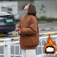 中性风冬季棒球领光板保暖加厚棉衣外套A406MY822P105，男装棉衣，星座309（原A406）