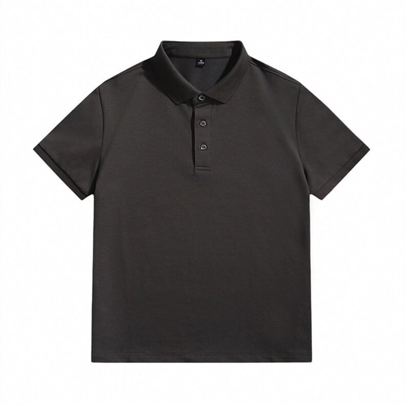品质常年款得物白底图纯色光版翻领短袖polo衫男t恤T0257-特P40，男装T恤，电商D342-2