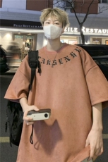 夏季新款潮流字母印花T恤男生宽松潮牌短袖上衣JK23234-p35-控48，男装T恤，星座605(原A050)