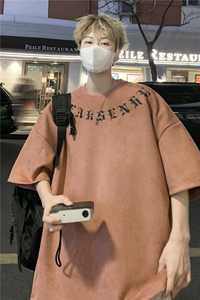 夏季新款潮流字母印花T恤男生宽松潮牌短袖上衣JK23234-p35-控48图片