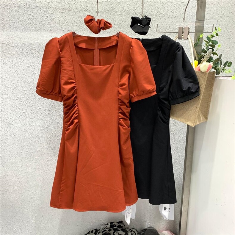 带头花连衣裙，女装连衣裙，亿炫(5F)