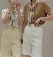 【现货】丝巾T现货2色，其它，ONE(2F)