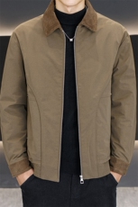 男潮牌短款羽绒服2025新款痞帅翻领夹克外套，男装夹克，星座914