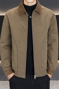 男潮牌短款羽绒服2025新款痞帅翻领夹克外套图片
