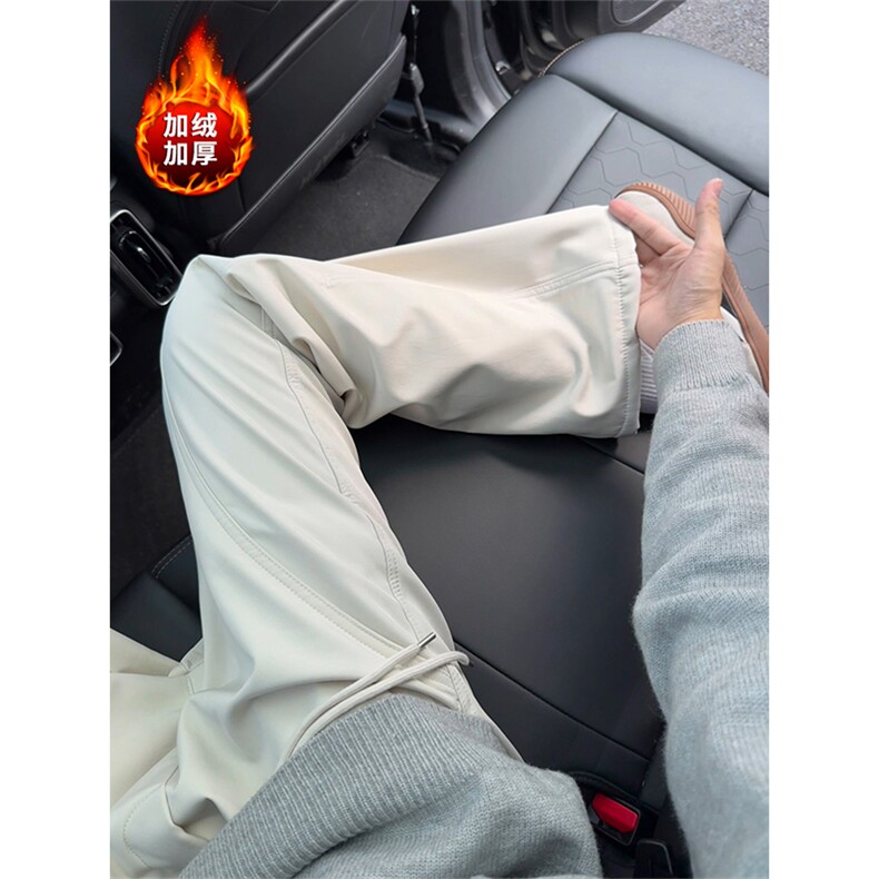 加绒加厚休闲裤高品质防水保暖微喇男女工装裤5D2116-TP25不,男装棉衣,电商A102
