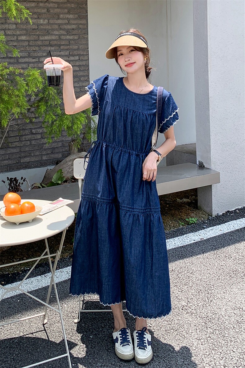 夏季新款纯色薄款连衣裙B190-82375-P120-K178,女装连衣裙,辉之琳