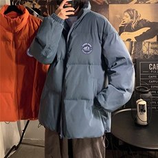 秋冬新款韩版加绒加厚保暖立领宽松棉服外套男MY2050P95控118，男装棉衣，电商A268A