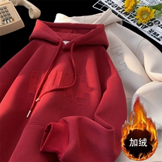 db99加绒加厚tp60重磅美式套头连帽cleanfit卫衣男女同款，男装卫衣，电商B386