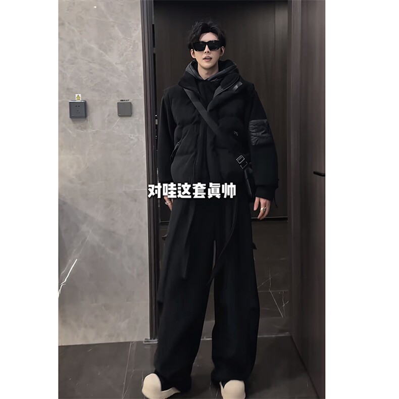 休闲三件套连帽卫衣棉马甲长裤男M359-P98W359-P68K359-P75,女装马甲,电商B267
