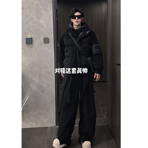 休闲三件套连帽卫衣棉马甲长裤男M359-P98 W359-P68 K359-P75图片