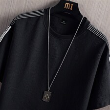 2024夏季新款青少年情侣大码港风短袖T恤T66P28，男装T恤，电商B226