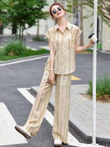 夏季穿搭时尚套装女2025夏装新款洋气减龄显瘦休闲百搭两件套潮图片