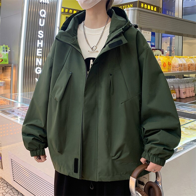 2025秋季户外三防冲锋衣夹克男女同款连帽防风登山外套JK745-P40,男装夹克,星座1402-1