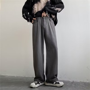 美式牛仔裤男春秋新款休闲直筒裤N6004P40图片