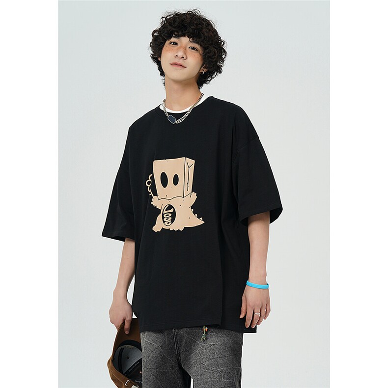 夏季新款纸袋恐龙可爱印花短袖宽松 M~5XL XZ604-DT219-P25控39图片