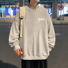 S6294-P28秋季圆领卫衣男大码韩版宽松长袖外套，男装卫衣，电商A040