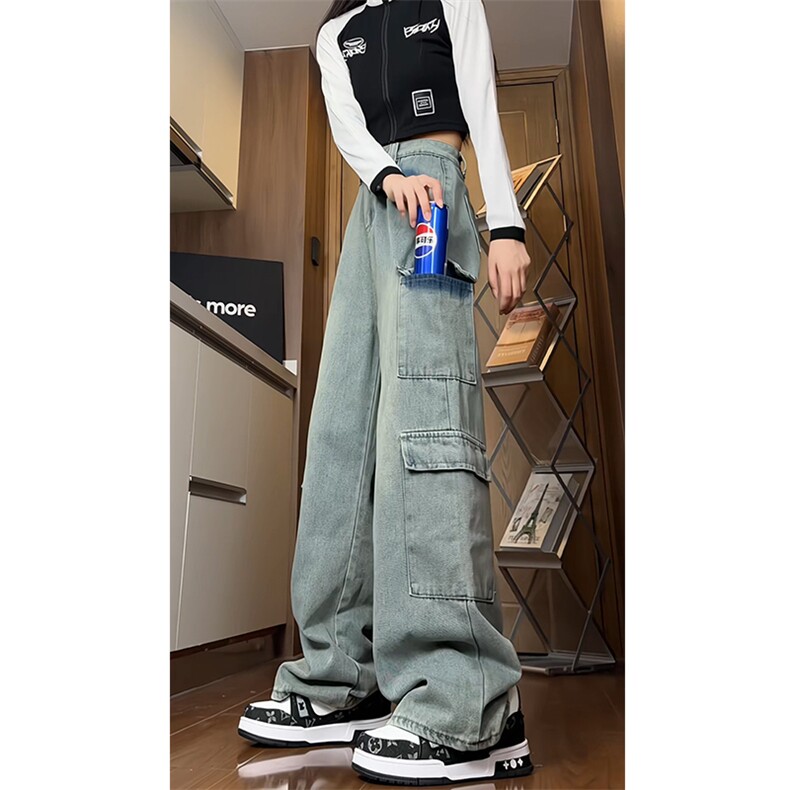 现货主推大口袋工装牛仔裤NB2522-P55控75,男装牛仔裤,电商C303