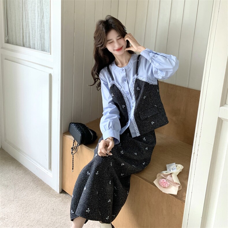 新品刺绣两件套2C117-1834P185K298,女装套装/套裙,2C117
