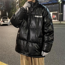 冬季PU皮棉衣男潮牌加厚棉服外套2188特P100，男装棉衣，电商A309