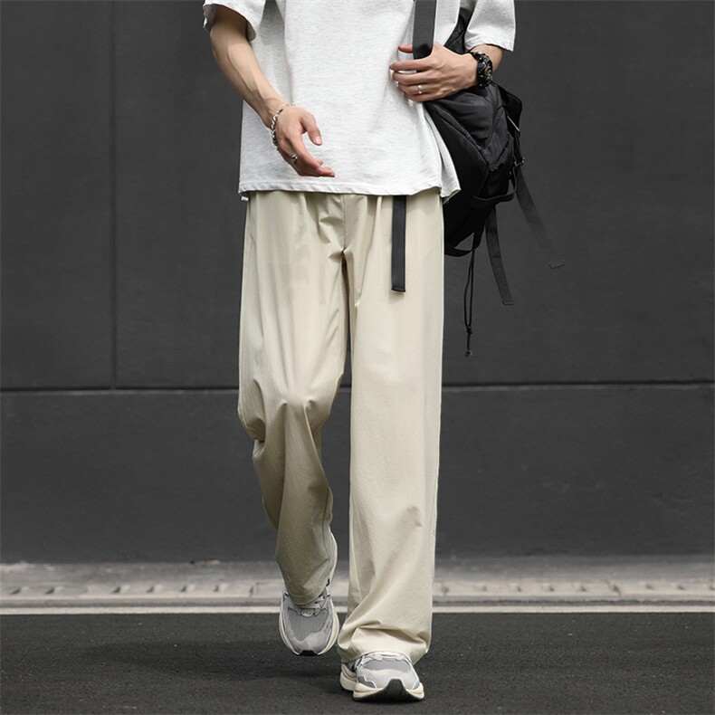 夏季潮流冰丝裤子男士宽松直筒百搭休闲西裤-A1045TP45控68,男装西裤,电商B241