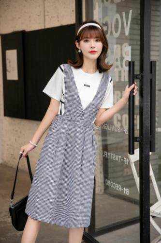 假两件连衣裙，女装连衣裙，艾依佳人