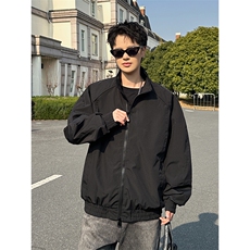 2026春款拼接夹克男抖音得物品质立领美式插肩袖飞行外套6164-P32，男装夹克，星座207