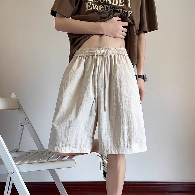 冰丝短裤男夏季2025新款潮牌美式速干五分裤宽松青少年男士休闲裤,男装牛仔裤,四季星座505