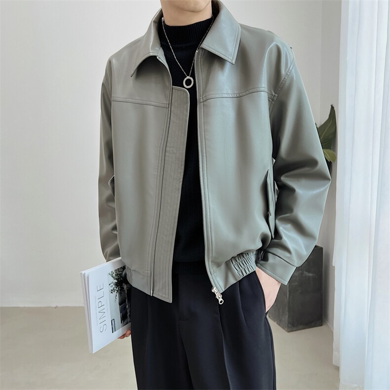 秋冬2024轻熟抖音夹克皮衣口袋外套男JK-3016-P140,男装夹克,电商A236
