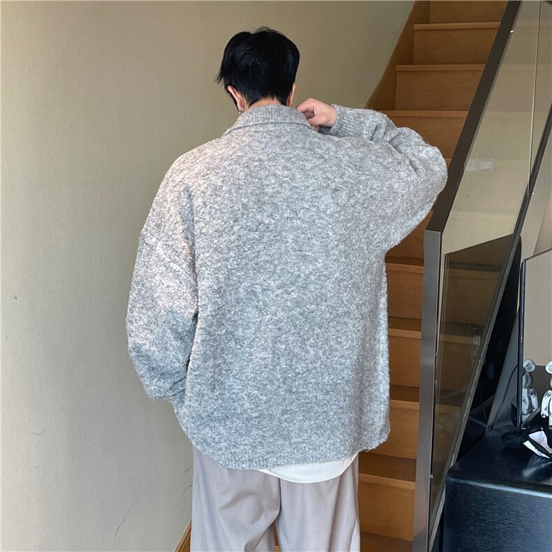 A450-M849-P100控148重磅开衫毛衣针织衫线衫,男装针织衫/毛衣,电商A450
