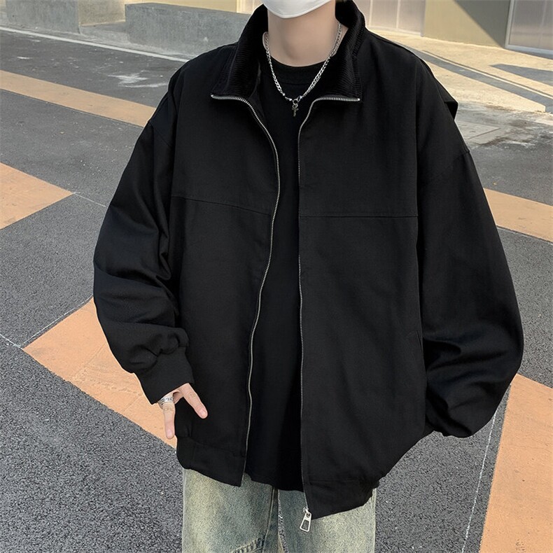 DLH6609-P62美式复古外套男新款设计感潮牌宽松上衣休闲工装夹克,男装夹克,星座603-2