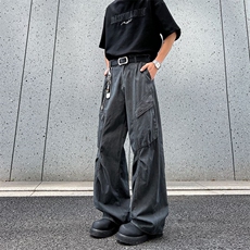 春夏季新款美式复古解构多口袋设计感工装裤男女XZ201-KZ017P58，男装工装外套，星座201