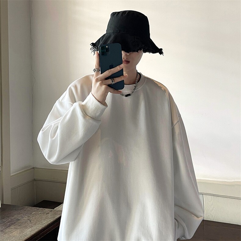 wassuphappy羽绒长袖t恤男冬季潮牌加厚内搭上衣保暖鸭绒打底衫,男装卫衣,星座717
